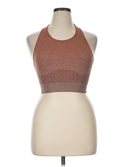 Pre-owned Fabletics Tank Top Brown Halter Neckline Tops