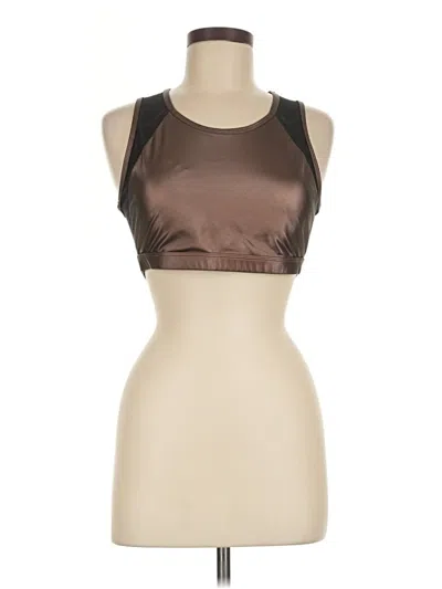 Pre-owned Fabletics Tank Top Brown Halter Neckline Tops