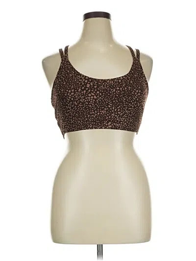 Pre-owned Fabletics Tank Top Brown Halter Neckline Tops