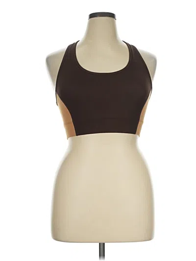 Pre-owned Fabletics Tank Top Brown Halter Neckline Tops