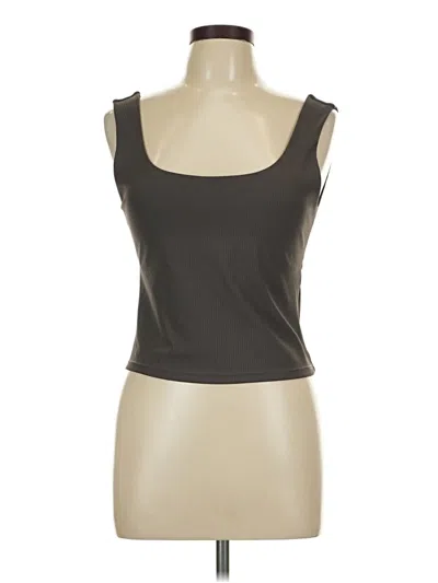 Pre-owned Fabletics Tank Top Brown Strapless Neckline Tops