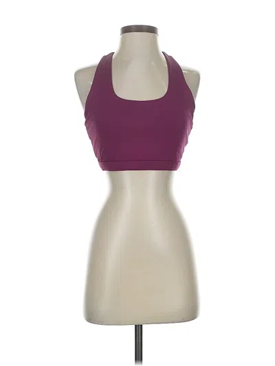 Pre-owned Fabletics Tank Top Burgundy Halter Neckline Tops