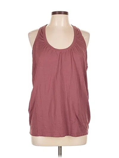 Pre-owned Fabletics Tank Top Burgundy Halter Neckline Tops