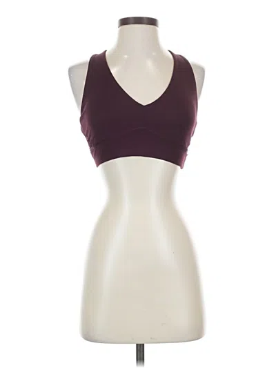 Pre-owned Fabletics Tank Top Burgundy Halter Neckline Tops
