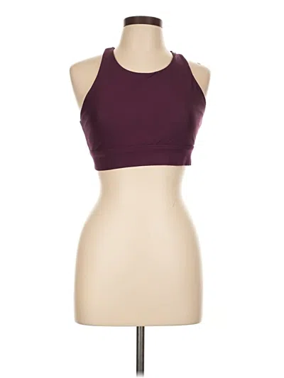 Pre-owned Fabletics Tank Top Burgundy Halter Neckline Tops