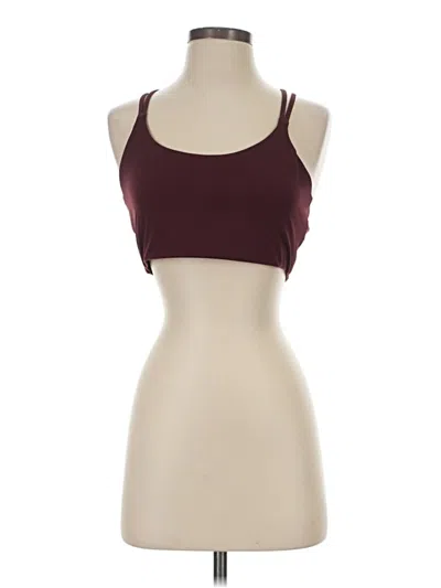 Pre-owned Fabletics Tank Top Burgundy Halter Neckline Tops