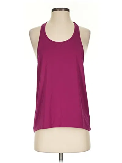 Pre-owned Fabletics Tank Top Burgundy Halter Neckline Tops