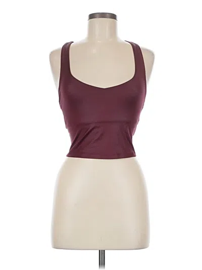 Pre-owned Fabletics Tank Top Burgundy Halter Neckline Tops