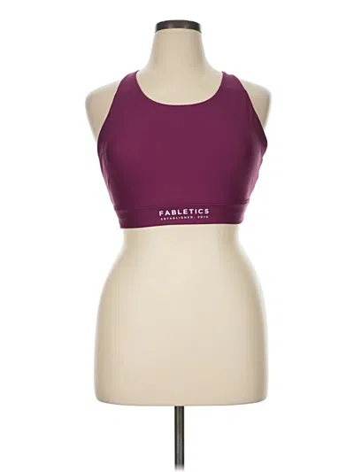 Pre-owned Fabletics Tank Top Burgundy Halter Neckline Tops
