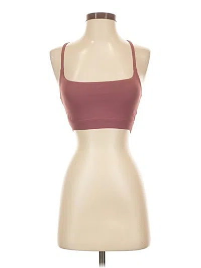 Pre-owned Fabletics Tank Top Burgundy Halter Neckline Tops