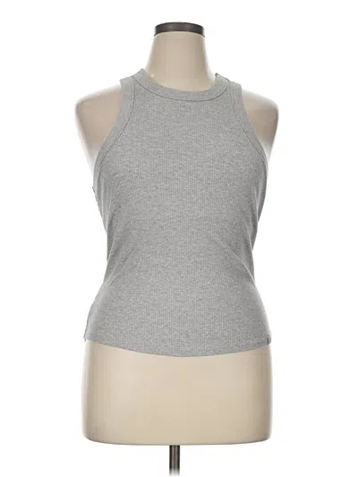 Pre-owned Fabletics Tank Top Gray Halter Neckline Tops