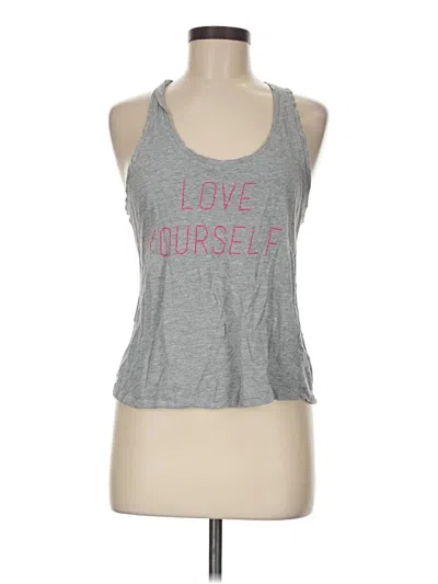 Pre-owned Fabletics Tank Top Gray Halter Neckline Tops