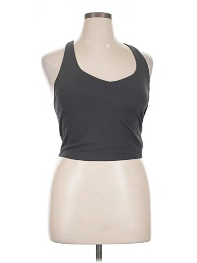 Pre-owned Fabletics Tank Top Gray Halter Neckline Tops