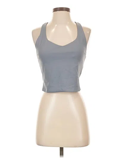 Pre-owned Fabletics Tank Top Gray Halter Neckline Tops