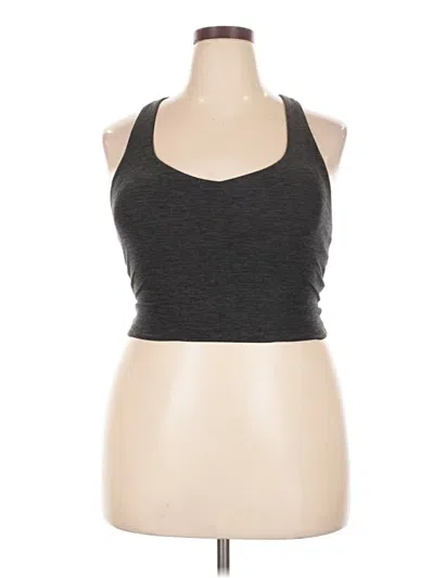 Pre-owned Fabletics Tank Top Gray Halter Neckline Tops