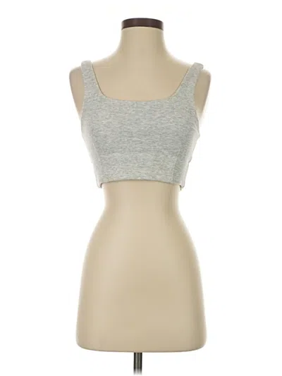 Pre-owned Fabletics Tank Top Gray Strapless Neckline Tops