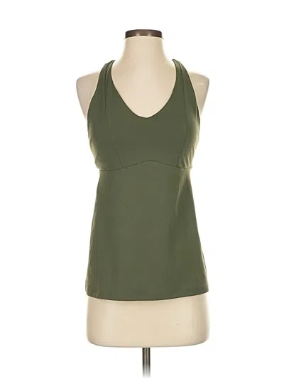 Pre-owned Fabletics Tank Top Green Halter Neckline Tops