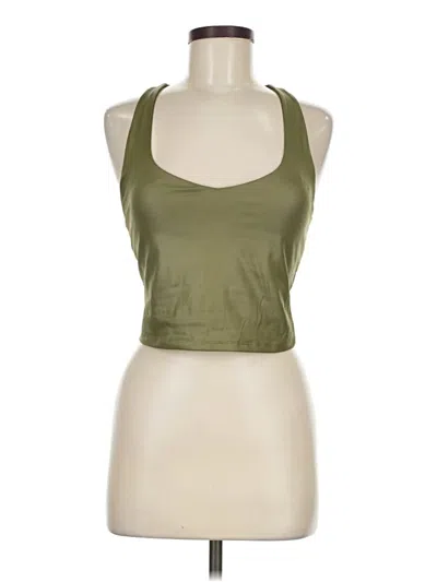 Pre-owned Fabletics Tank Top Green Halter Neckline Tops
