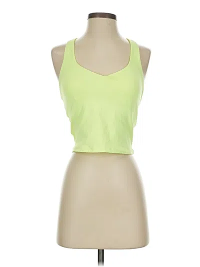 Pre-owned Fabletics Tank Top Green Halter Neckline Tops