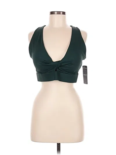 Pre-owned Fabletics Tank Top Green Halter Neckline Tops