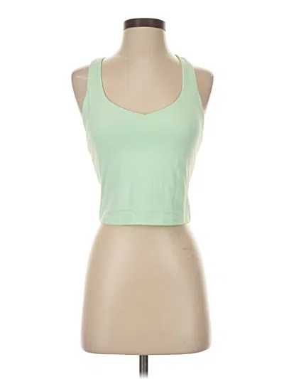 Pre-owned Fabletics Tank Top Green Halter Neckline Tops