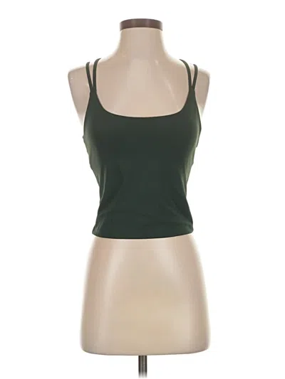 Pre-owned Fabletics Tank Top Green Halter Neckline Tops