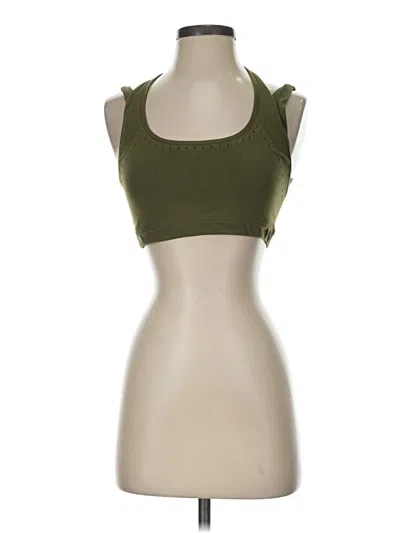 Pre-owned Fabletics Tank Top Green Halter Neckline Tops