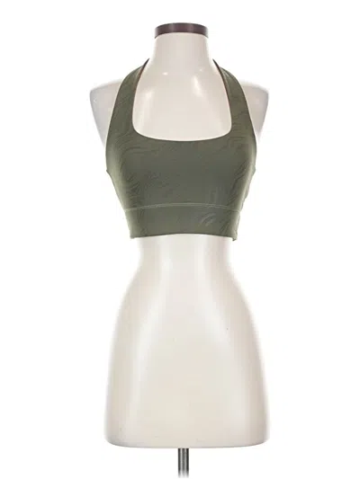 Pre-owned Fabletics Tank Top Green Halter Neckline Tops