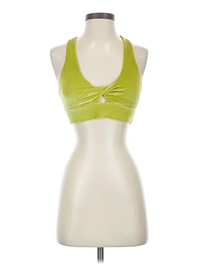 Pre-owned Fabletics Tank Top Green Halter Neckline Tops