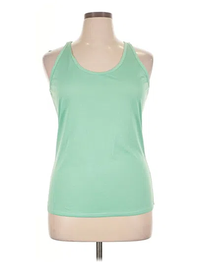 Pre-owned Fabletics Tank Top Green Halter Neckline Tops