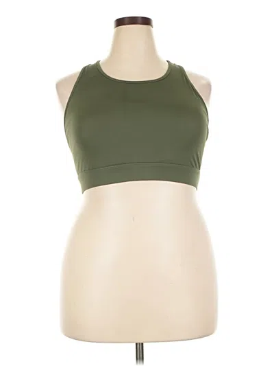 Pre-owned Fabletics Tank Top Green Halter Neckline Tops