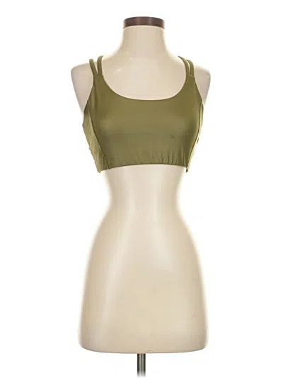 Pre-owned Fabletics Tank Top Green Strapless Neckline Tops