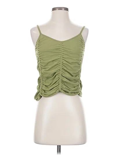 Pre-owned Fabletics Tank Top Green Strapless Neckline Tops
