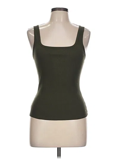 Pre-owned Fabletics Tank Top Green Strapless Neckline Tops