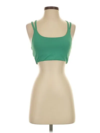 Pre-owned Fabletics Tank Top Green Strapless Neckline Tops