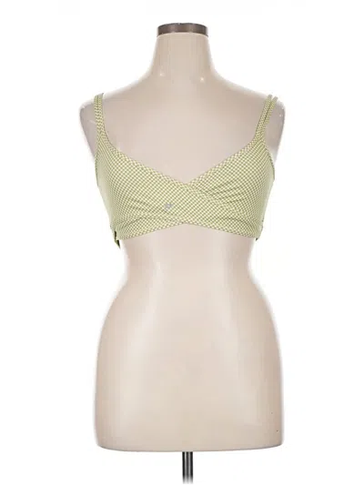 Pre-owned Fabletics Tank Top Green Strapless Neckline Tops