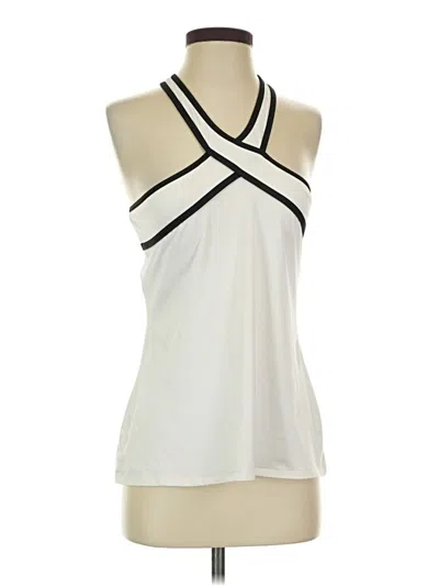 Pre-owned Fabletics Tank Top Ivory Halter Neckline Tops