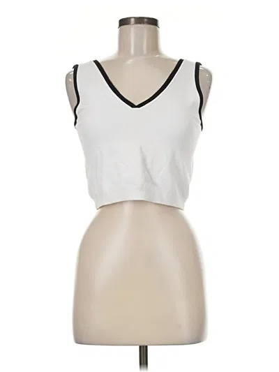 Pre-owned Fabletics Tank Top Ivory Halter Neckline Tops