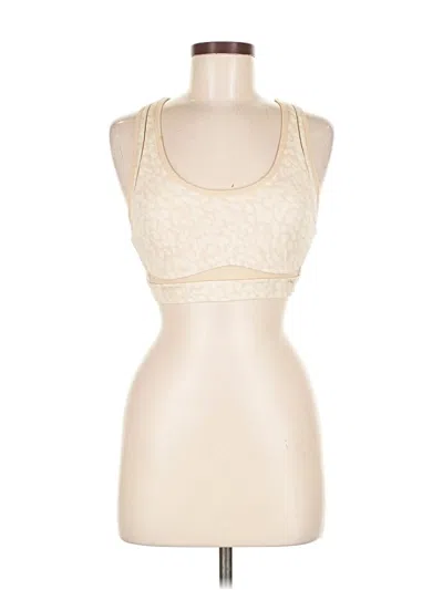 Pre-owned Fabletics Tank Top Ivory Halter Neckline Tops In White