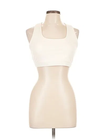 Pre-owned Fabletics Tank Top Ivory Halter Neckline Tops In White