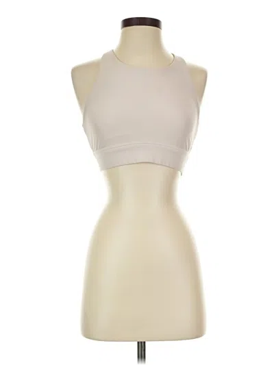 Pre-owned Fabletics Tank Top Ivory Halter Neckline Tops In White