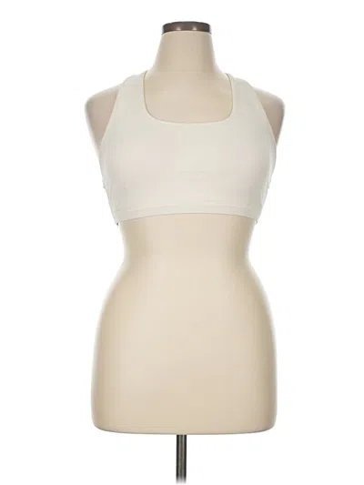 Pre-owned Fabletics Tank Top Ivory Halter Neckline Tops In White