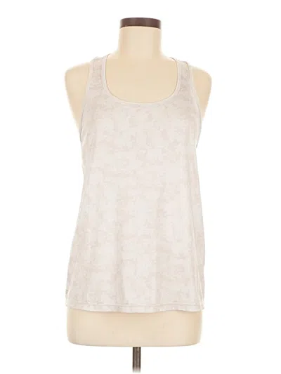 Pre-owned Fabletics Tank Top Ivory Halter Neckline Tops In White