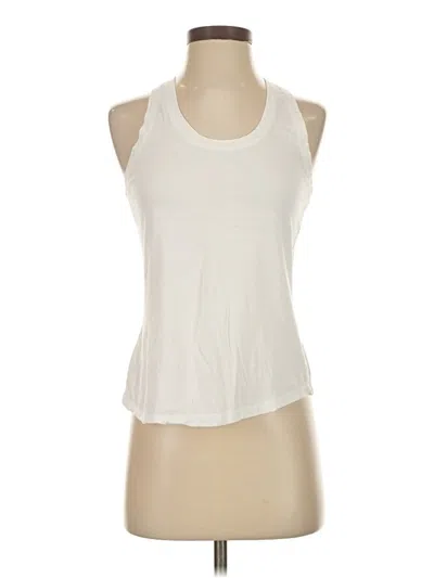 Pre-owned Fabletics Tank Top Ivory Halter Neckline Tops In White