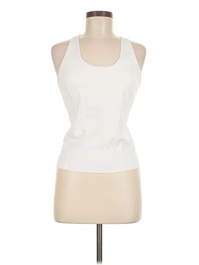 Pre-owned Fabletics Tank Top Ivory Halter Neckline Tops In White