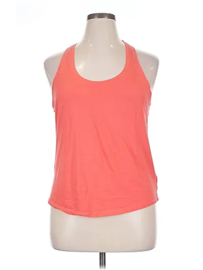 Pre-owned Fabletics Tank Top Orange Halter Neckline Tops