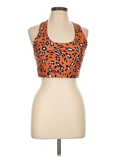 Pre-owned Fabletics Tank Top Orange Halter Neckline Tops