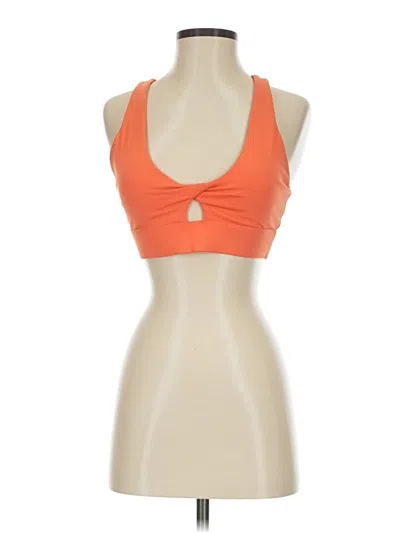 Pre-owned Fabletics Tank Top Orange Halter Neckline Tops