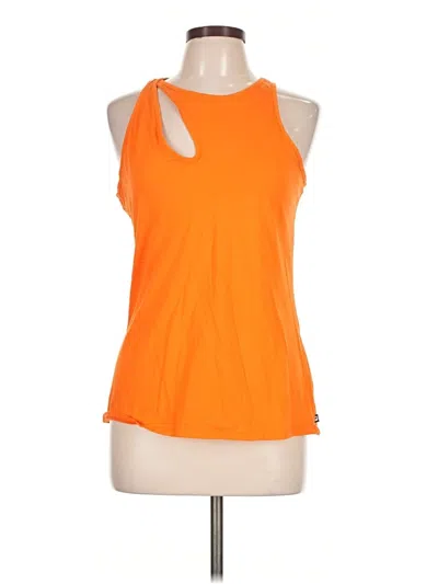 Pre-owned Fabletics Tank Top Orange Halter Neckline Tops