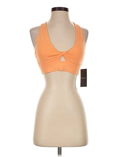 Pre-owned Fabletics Tank Top Orange Halter Neckline Tops